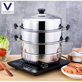 Mua NỒI XỬNG HẤP INOX 3 TẦNG - 28CM