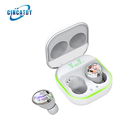 CINCATDY Tai Nghe Bluetooth Earbuds Gaming Headset True Wireless Headphone Dock Sạc có Led Báo Pin Kép S190