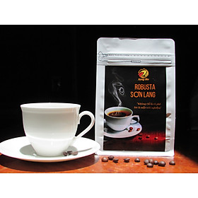 Cafe Robusta nguyên chất 100% rang mộc Sơn Lang Gia Lai gói 250g