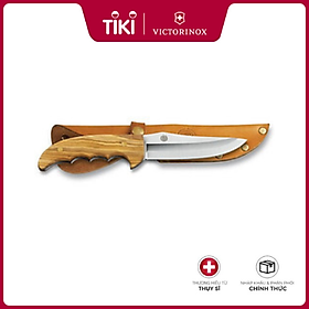 Dao Sinh Tồn Victorinox 12cm - Olive Wood Handle - Hãng phân phối chính thức 4.2253