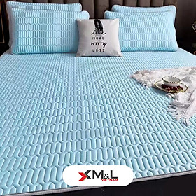 Mua Chiếu điều hòa cao su non (kèm 2 áo gối) lụa công nghệ Nano mềm mại  kháng khuẩn  chống nhăn - Tencel Latex M&L CM1