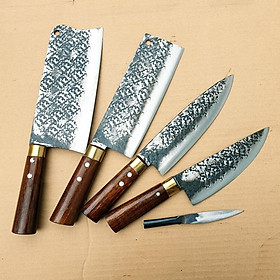 Mua Bộ dao 5 món cán gỗ mun hàng chuẩn Nhíp ô tô