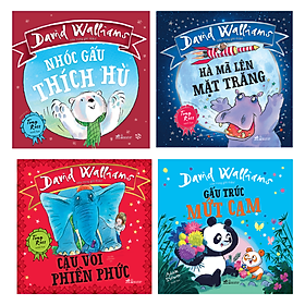 Combo 4 Cuốn Truyện Kể Hay Cho Bé: Picture Book Tưng Bừng của David Walliams: Gấu trúc - Cậu voi - Hà mã - Nhóc gấu