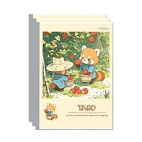 Lốc vở kẻ ngang dán gáy Haplus Taro / Tập sinh viên Hải Tiến 9066 / 9073 / 9080