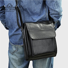 Túi đeo chéo nam da bò thật cao cấp BAOHA LEATHER BHM7433