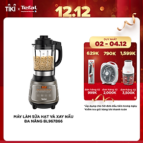 Máy xay sinh tố và làm sữa hạt đa năng Tefal BL967B66- - 1300W - Lưỡi dao với công nghệ Powelix - Hàng chính hãng