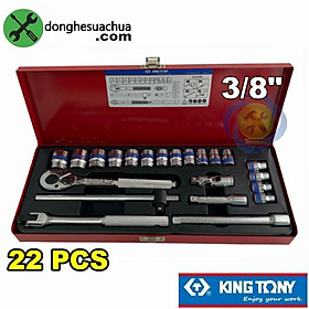 Mua Bộ tuýp 3/8 Kingtony 3523MR 22 chi tiết 6 cạnh (6-22mm)