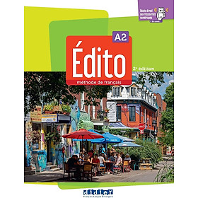 Sách học tiếng Pháp EDITO A2 - EDITION 2022-2024 - LIVRE + DIDIERFLE.APP