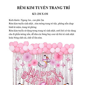 Mua Rèm kim tuyến BẠC/ VÀNG loại lớn 2m x 1m dùng trang trí sinh nhật  lễ  tiệc  khai trương  phông nền chụp hình