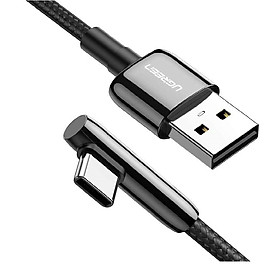 Mua Ugreen UG70415US313TK 2M màu đen cáp USB type C bẻ góc phải 90 độ ra usb A chống nhiễu - HÀNG CHÍNH HÃNG
