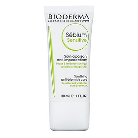 Kem Dưỡng Chăm Sóc Da Dầu Mụn Nhạy Cảm Bioderma Sébium Sensitive 30ml