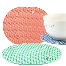 Mua Miếng Lót Silicon Đa Năng  Chống Trượt  Chống Nóng Chịu Nhiêt  Lót Nồi    Hình Tròn 14cm