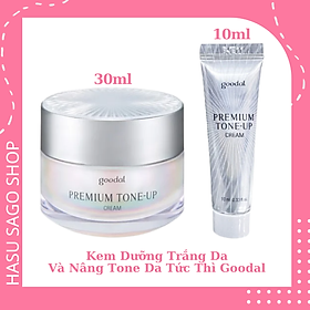 Kem Dưỡng Trắng Da Và Nâng Tone Tức Thì Tinh Chất Ốc Sên Goodal Premium Snail Tone Up Cream Hàn Quốc