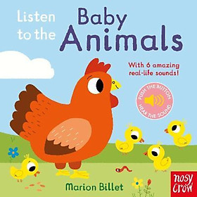 Sách - Listen to the Baby Animals by Marion Billet (UK edition, paperback)