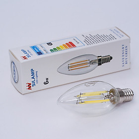 Bóng Đèn Led Dây Tóc Edison C35 6W E14 Silamp