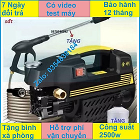 Máy xịt rửa mini - máy rửa xe sakura - 1800W, súg phun dài nửa mét