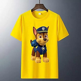Áo thun trẻ em chó paw 6 màu , Có size người lớn, King Cotton
