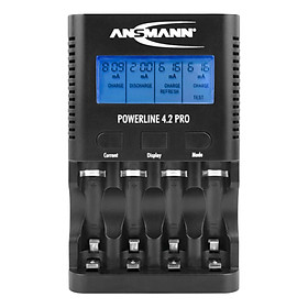 Bộ sạc, xả, đo dung lượng pin AA - AAA ANSMANN PowerLine 4.2 Pro - Hàng Nhập Khẩu