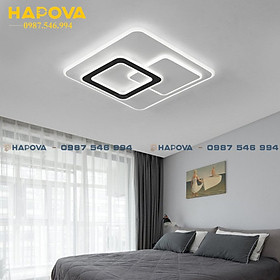 Đèn LED ốp trần 38W vuông 3 chế độ sáng hiện đại HAPOVA 1049 KHÔNG BAO GỒM ĐIỀU KHIỂN