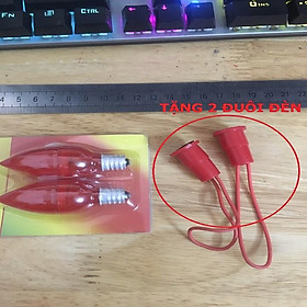 Mua BÓNG ĐÈN LED LOẠI CANA ĐỎ 1 VỈ 2 CÁI TẶNG KÈM 2 ĐUÔI - TN313