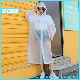 Mua Áo Mưa Trong Suốt Chống Thấm Phong Cách Hàn Quốc - Tay Chun
