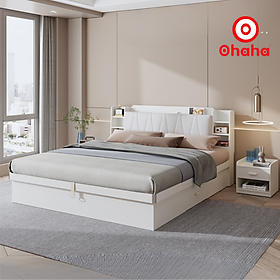 Mua Giường ngủ gỗ công nghiệp bọc nệm Ohaha - GN009