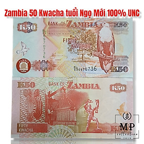 Mua Tờ con ngựa của Zambia 50 Kwacha tuổi Ngọ sưu tầm   tiền châu Phi   Mới 100% UNC