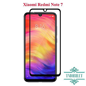 Kính Cường Lực  Dành Cho Điện Thoại Xiaomi Redmi Note 7/ Note 7 Pro Full MànFull Keo 9D - Miếng Dán Màn HÌnh Cao Cấp - Màu Đen