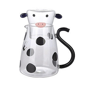 Cow Type Glass  Tea Warmer Teapot for Hotel Housewarming Juice Cooking Office