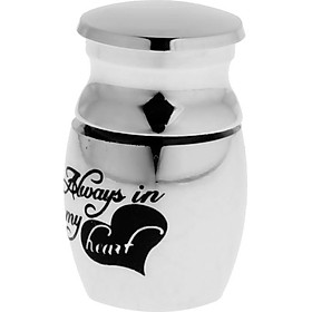 Stainless Steel Cremation Urn Ash Memorial Container Pendant