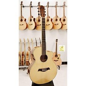 Mua GUITAR ACOUSTIC | GỖ ĐIỆP | DT-A25c | Tặng kèm phụ kiện