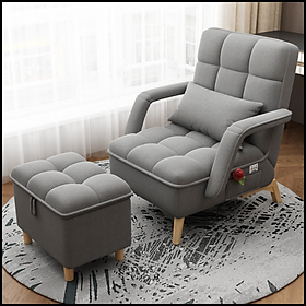 Ghế Sofa Lười Cao Cấp Kèm Đôn Ghế. Sofa Lười Tatami Cao Cấp 3 Chế Độ Ngả Lưng Thông Minh