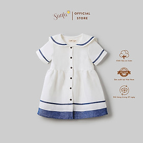 Đầm Babydoll Cổ Thủy Thủ Tay Ngắn Xinh Xắn Cho Bé - SOFIA DRESS - DRL014 - SAOLA KIDS CLOTHING