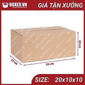 20x10x10 Combo 50 hộp Carton đóng hàng giá tận xưởng