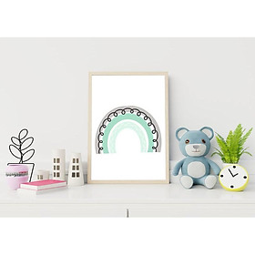 Tranh treo tường | Tranh cho bé-Boho Rainbow Wall Art, Nursery Decor 18 , tranh canvas giá rẻ