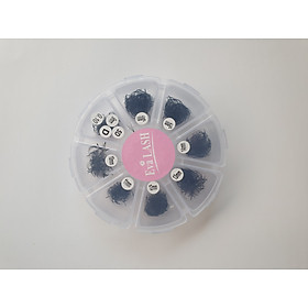 10D Premade Volume Eyelash Extensions Mixed Tray 1000 Premade Fans Eyelash Extensions D Curl Premade Lash Fans Pointed Handmade Promade Loose Fans Thin Base (10D-0.07D,9-16mm) 