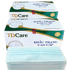 BỘ 2 HỘP KHẨU TRANG Y TẾ TDCare-4 LỚP