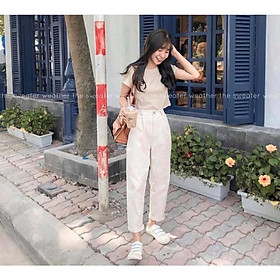 Quần kaki suông qc  ulzzang Thời Trang Nữ MTshopvinh