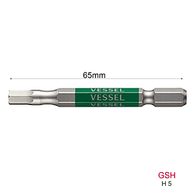 Mua Mũi vặn vít L=65mm đầu lục giác GSH chuôi lục giác H = 6 35mm Vessel (Nhật Bản)