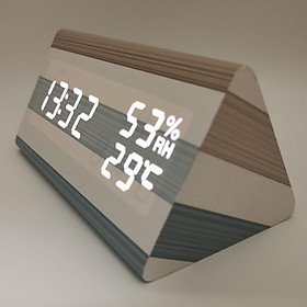 Digital LED Alarm Clock, Alarm Clock USB/Battery, Three level Adjustable Brightness, Digital Display for Home, Bedroom, Office