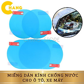 Bộ  2 Miếng Dán Chống Bám Hơi Nước Cho Gương Chiếu Hậu Xe Hơi