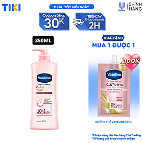 Sữa Dưỡng Thể 350Ml Vaseline Dưỡng Ẩm Sáng Da Perfect Youth Phức Hợp Pro-Retinol Kích Thích Sản Sinh Collagen Hoạt Chất Aha Cải Thiệt Nếp Nhăn