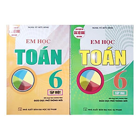 Sách - Combo Em Học Toán Lớp 6 (Tập 1+ Tập 2)