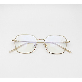 Gọng Kính cận, Kính giả cận Mắt vuông kim loại Hàn Quốc cho Nam và Nữ