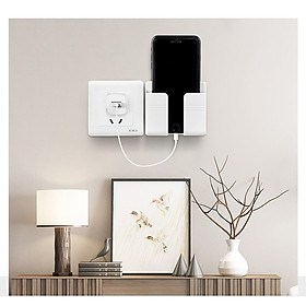 Mua KỆ DÁN TƯỜNG SACH ĐIỆN THOẠI  CÁP SẠC  ĐỰNG ĐIỀU KHIỂN TIỆN LỢI - NHỰA CAO CẤP LÀM ĐẸP KHÔNG GIAN NHÀ Ở