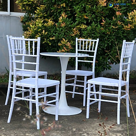 Mua Ghế nhựa đúc nguyên khối cafe văn phòng có tựa lưng cao xếp chồng giá rẻ LAG35