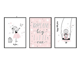 Bộ 3 Tranh Dream Big Little One