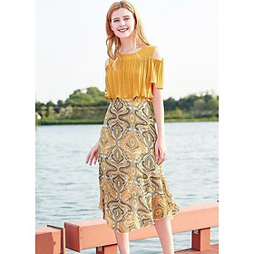 Đầm Nữ Suông Xếp Ly Công Chúa BY4347