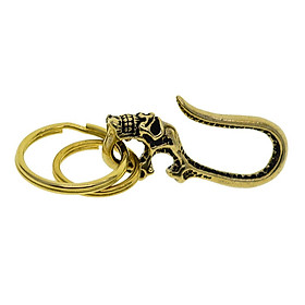 Gothic Punk Keychain Brass, Charms Pendant Keychain For Women And Men