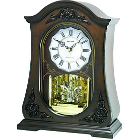 Đồng hồ để bàn hiệu RHYTHM - JAPAN CRH165NR06 Wooden Table Clocks